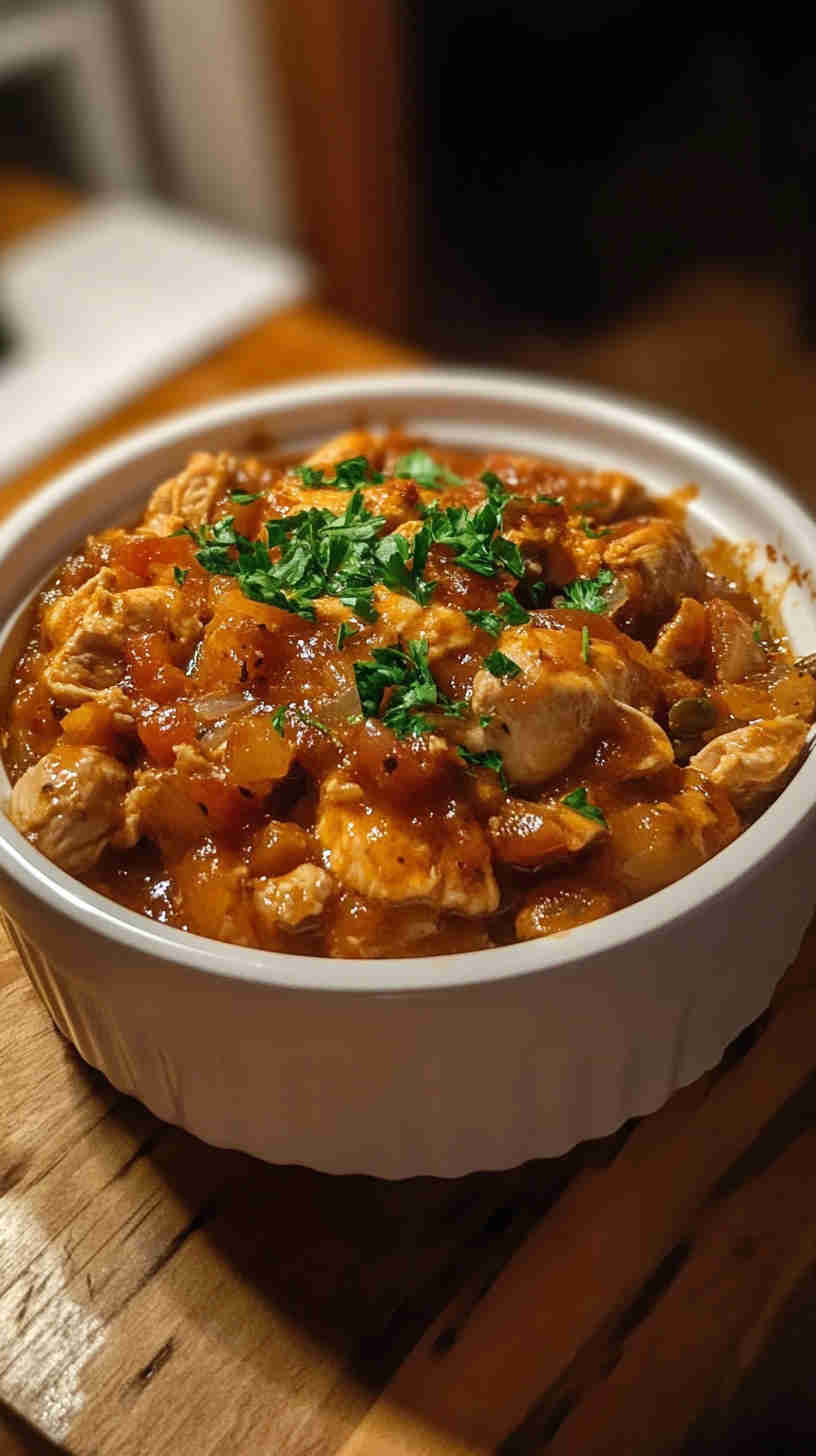 Slow Cooker Chicken Casserole with a Savory Twist