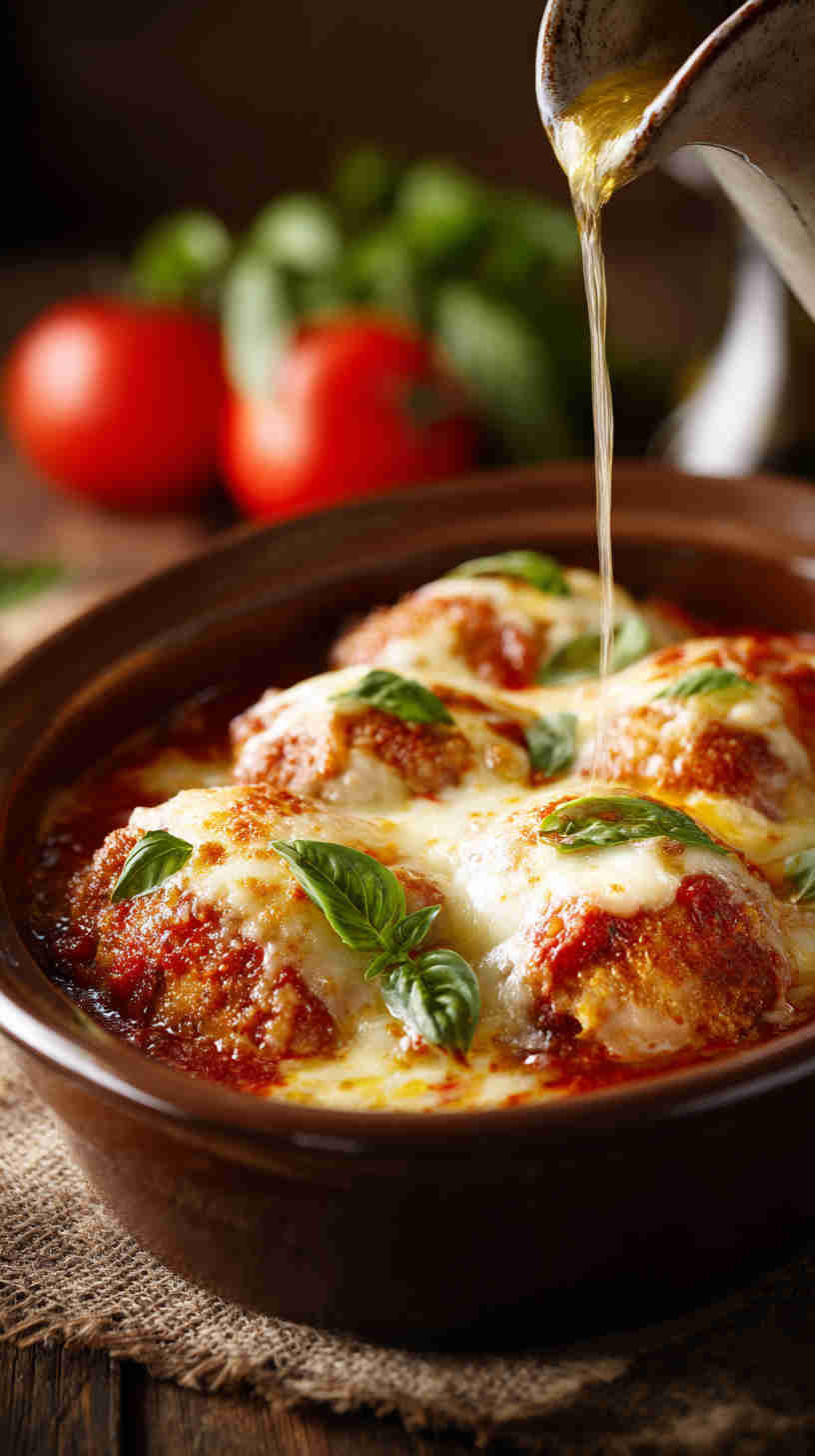 Slow Cooker Chicken Parmesan Casserole