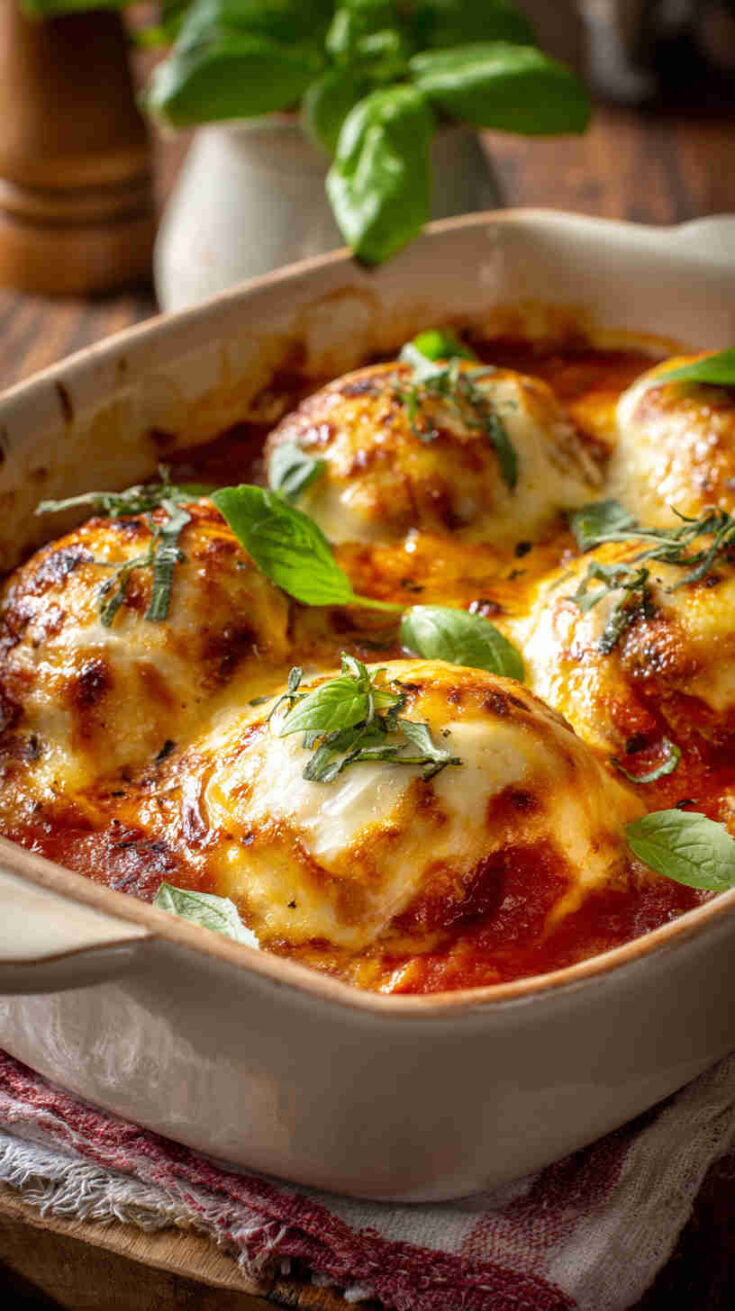 Slow Cooker Chicken Parmesan Casserole