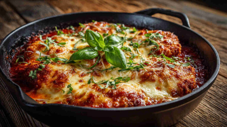 Slow Cooker Chicken Parmesan Casserole