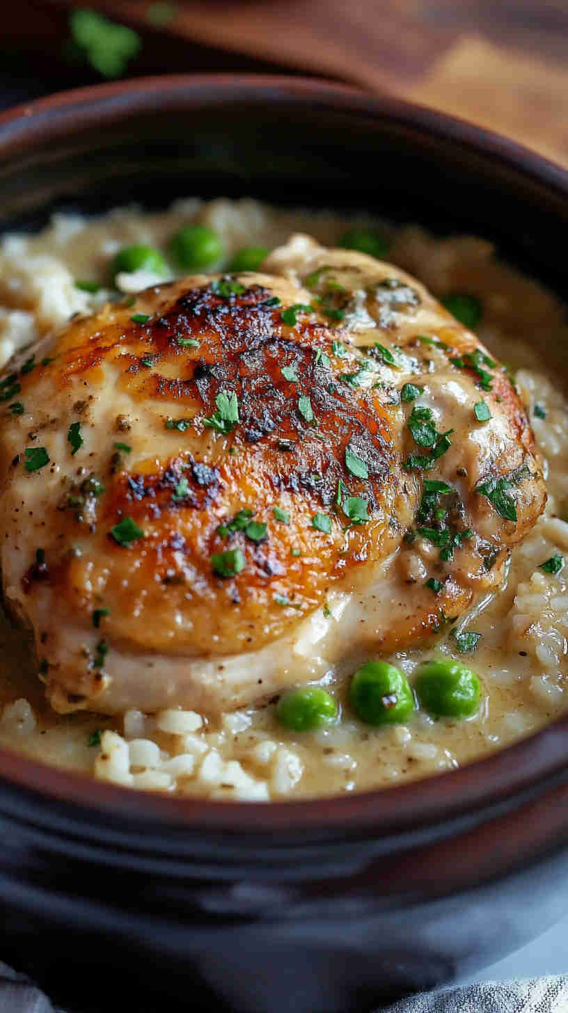 Slow Cooker Chicken and Rice Casserole