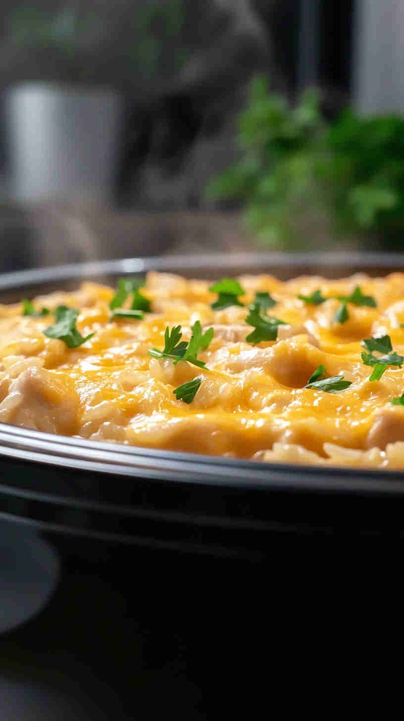 Slow Cooker Chicken and Rice Casserole