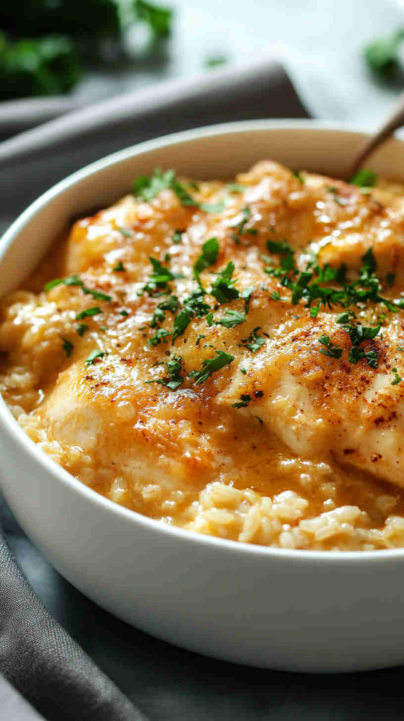 Slow Cooker Chicken and Rice Casserole