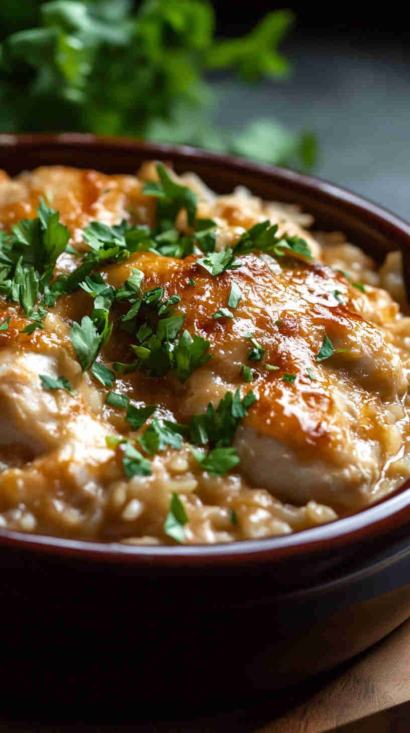 Slow Cooker Chicken and Rice Casserole