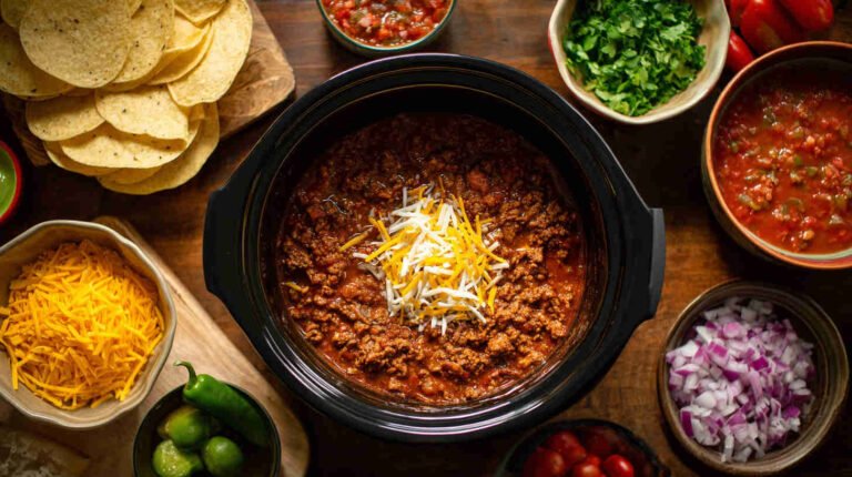Slow Cooker Chili Taco Filling