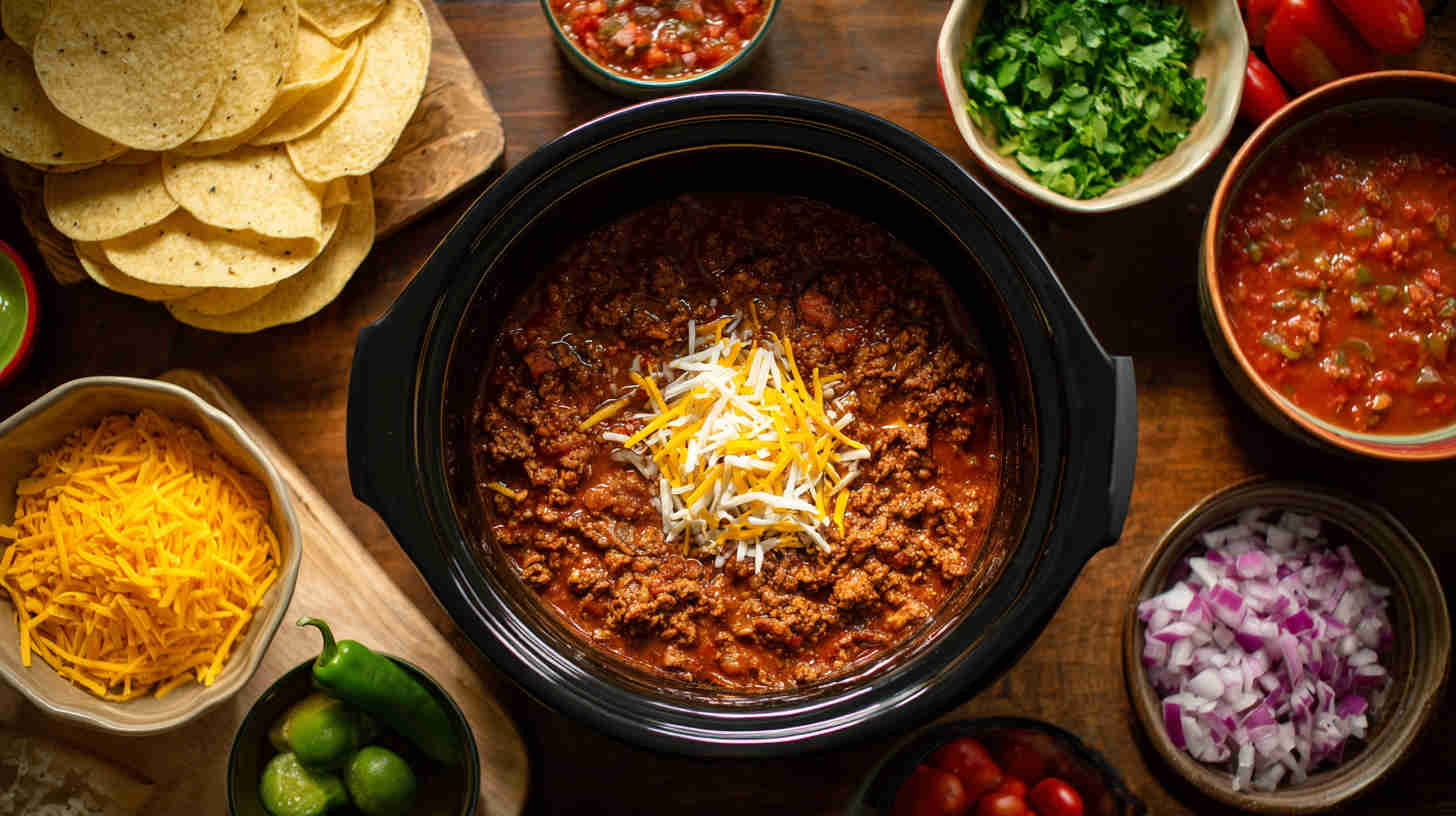 Slow Cooker Chili Taco Filling