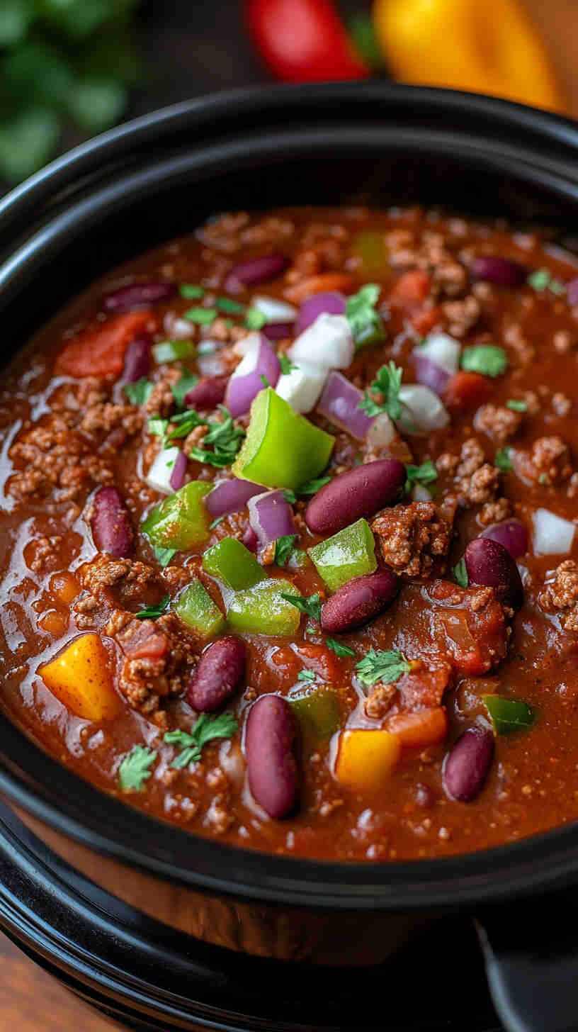 Slow Cooker Chili with a Kick