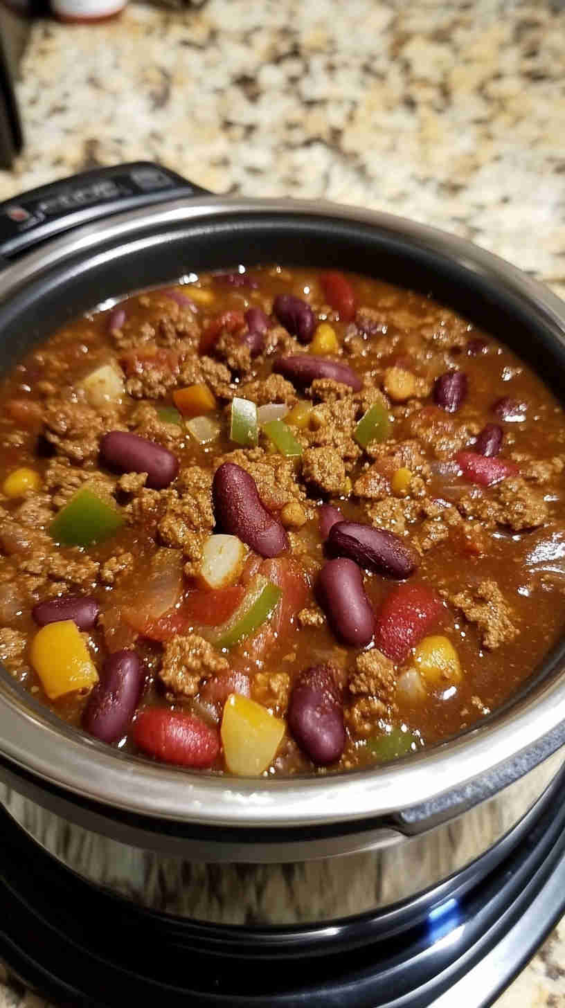 Slow Cooker Chili with a Kick