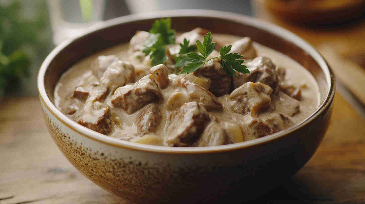 Slow Cooker Classic Beef Stroganoff