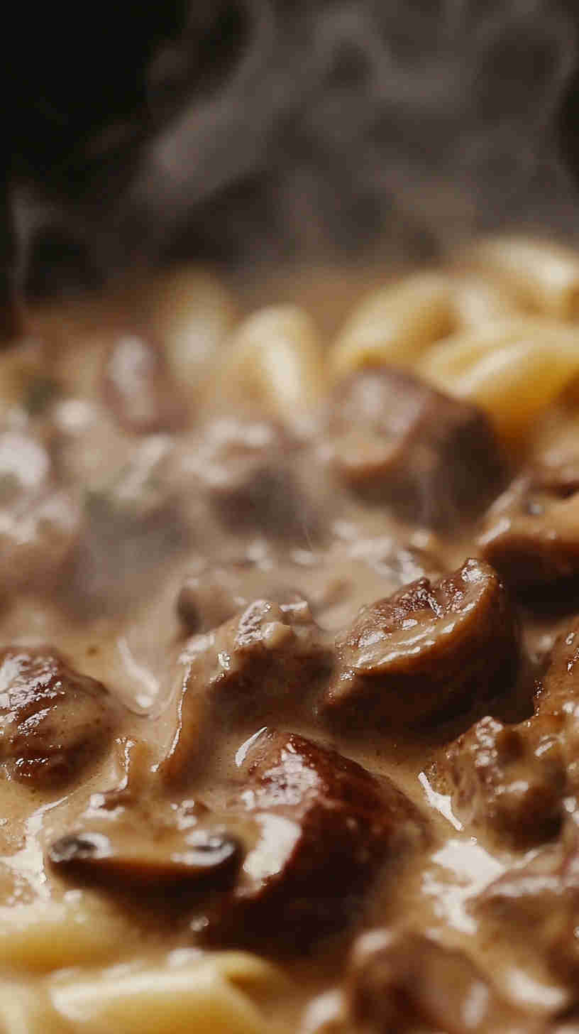 Slow Cooker Classic Beef Stroganoff