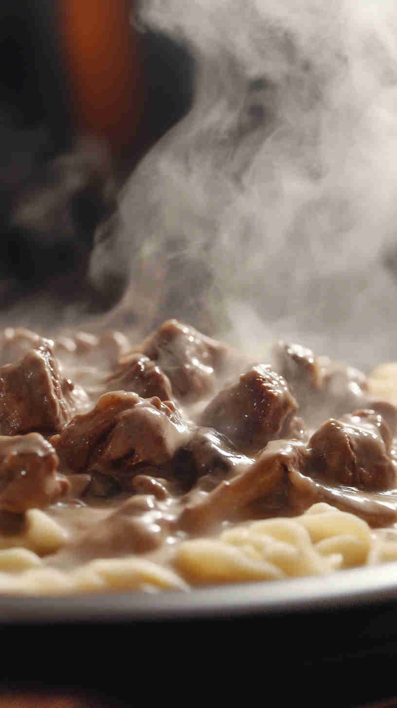 Slow Cooker Classic Beef Stroganoff