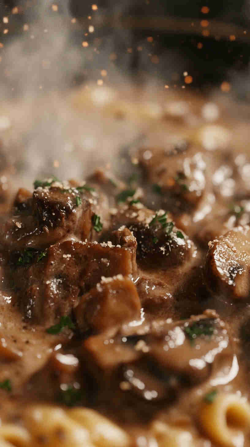Slow Cooker Classic Beef Stroganoff