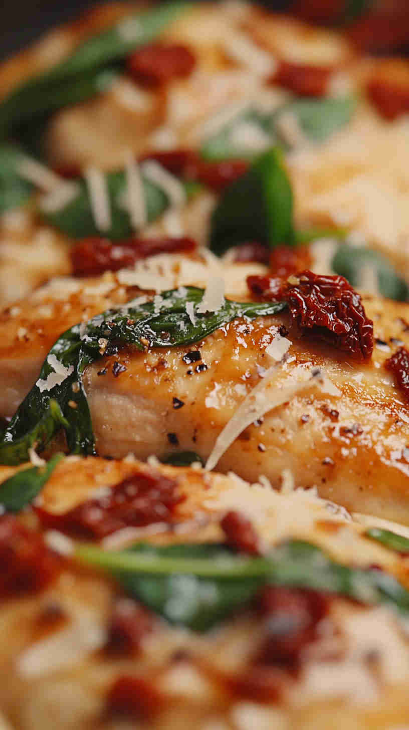 Slow Cooker Creamy Spinach and Sun-Dried Tomato Chicken