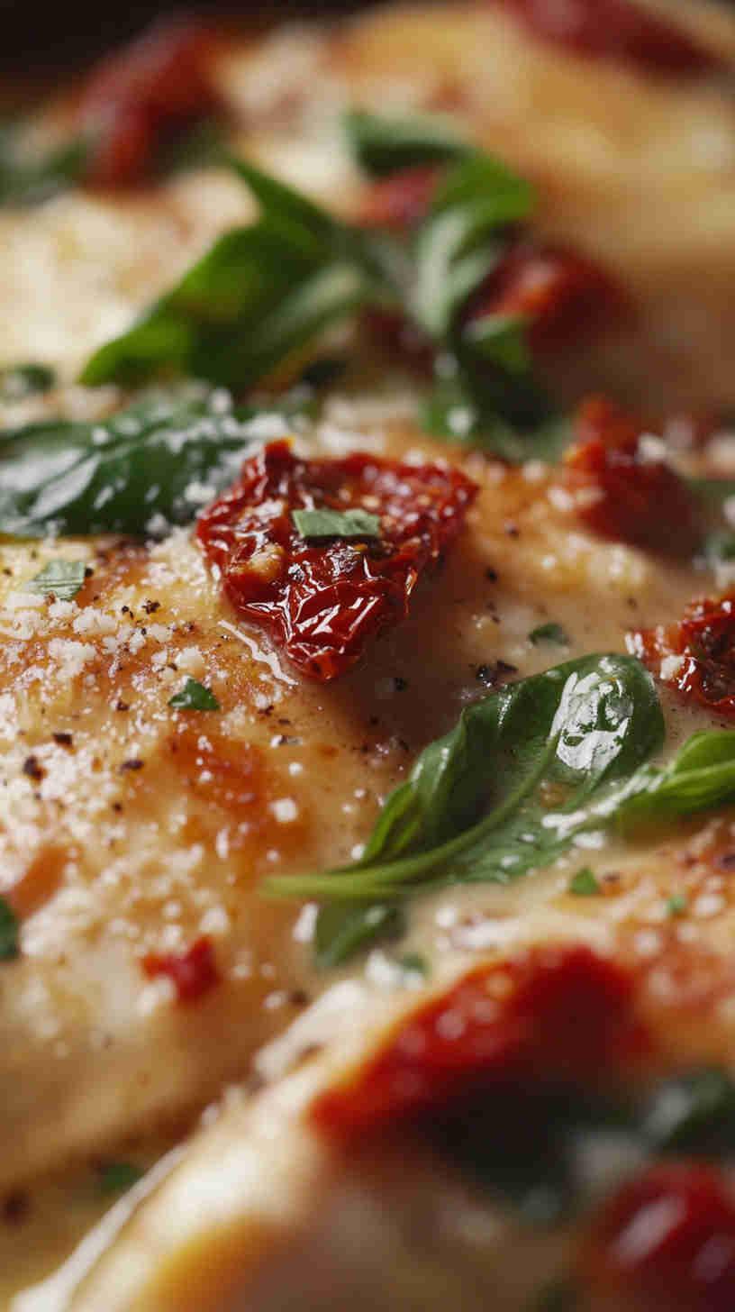 Slow Cooker Creamy Spinach and Sun-Dried Tomato Chicken