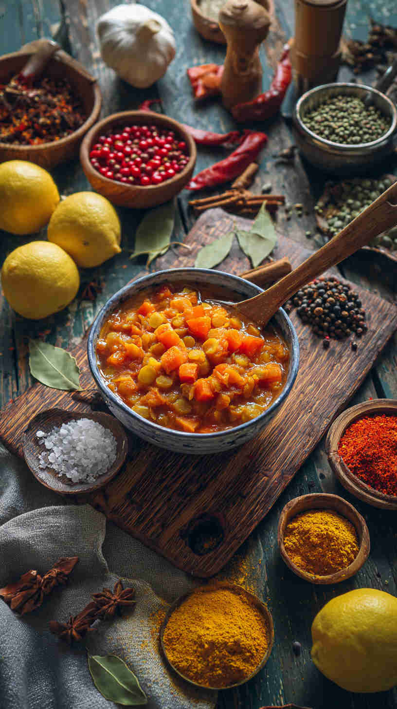 Slow Cooker Curried Vegetable Lentil Stew