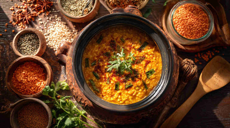 Slow Cooker Dal Tadka (Yellow Lentil Curry)