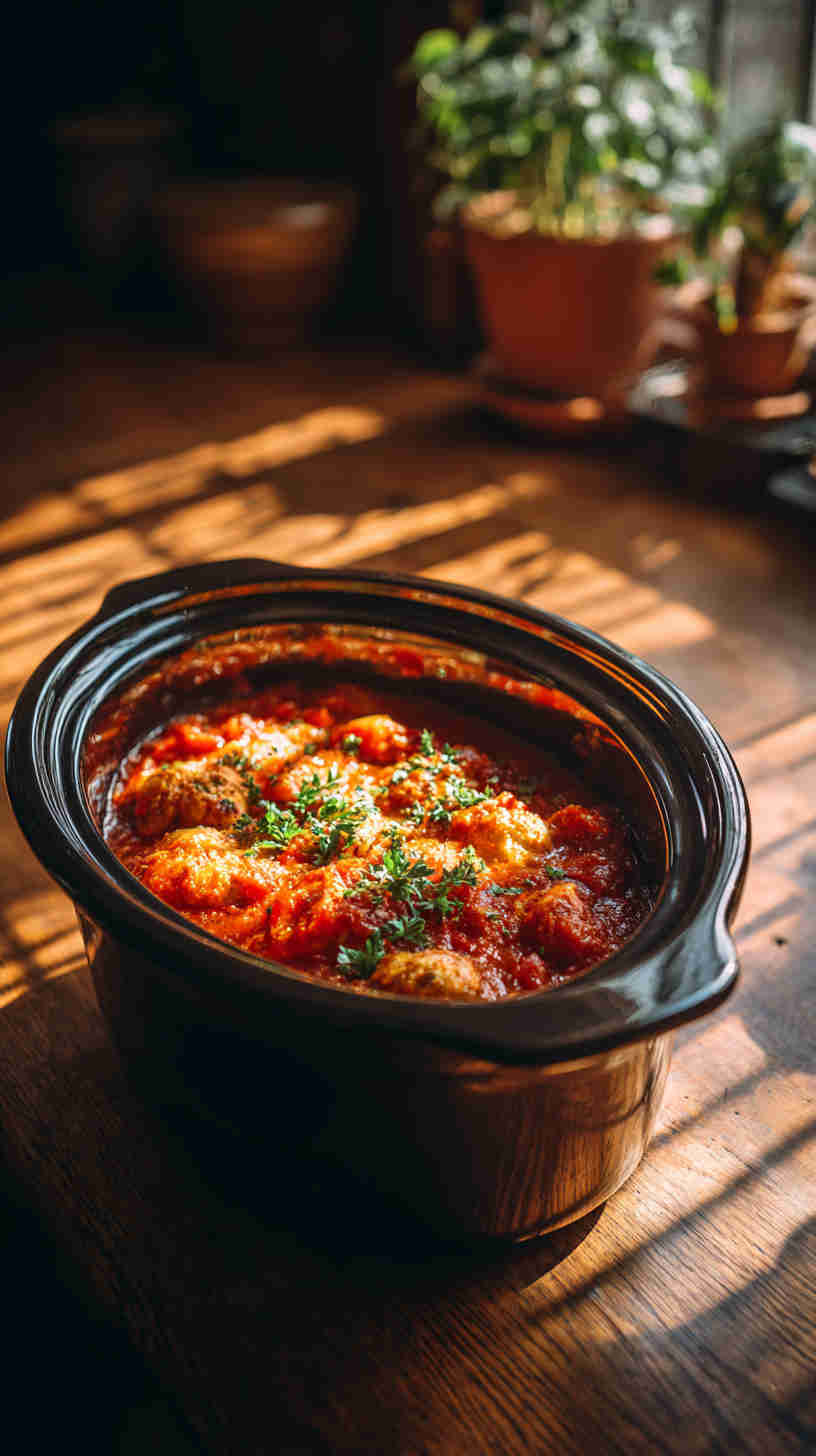 Slow Cooker Eggplant Parmesan