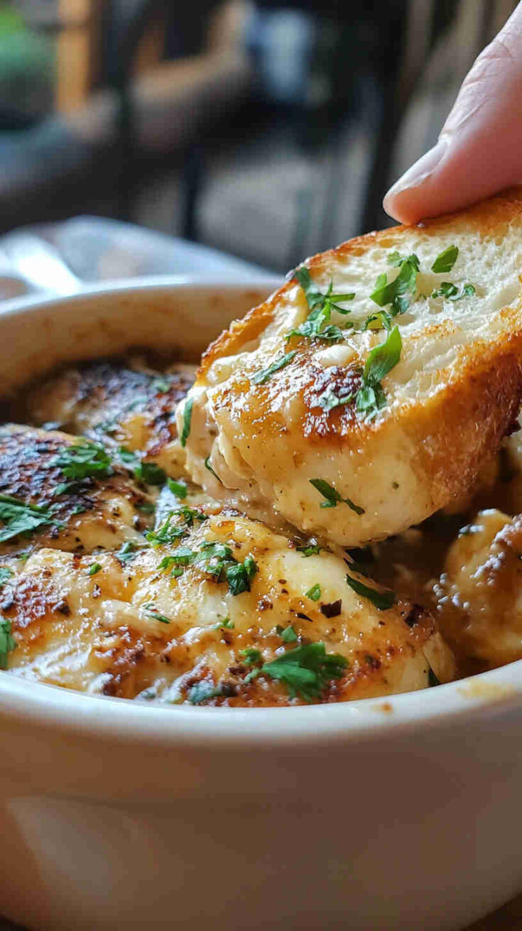 Delicious Slow Cooker Garlic Parmesan Chicken