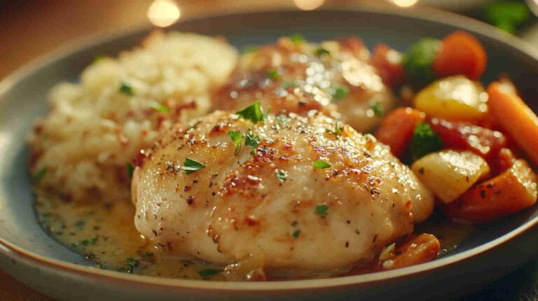 Delicious Slow Cooker Garlic Parmesan Chicken