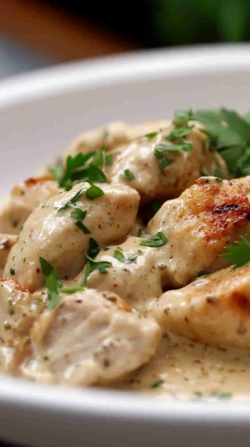 Delicious Slow Cooker Garlic Parmesan Chicken