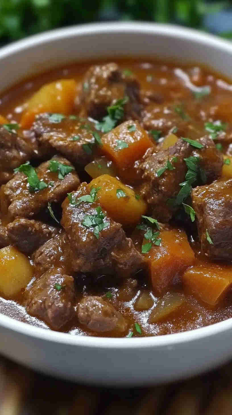 Slow Cooker Goulash with Tender Beef