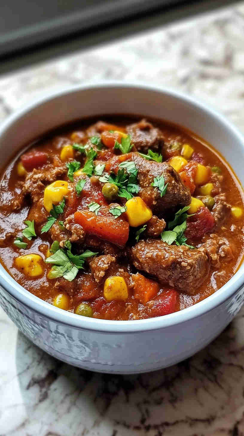 Slow Cooker Goulash with Tender Beef