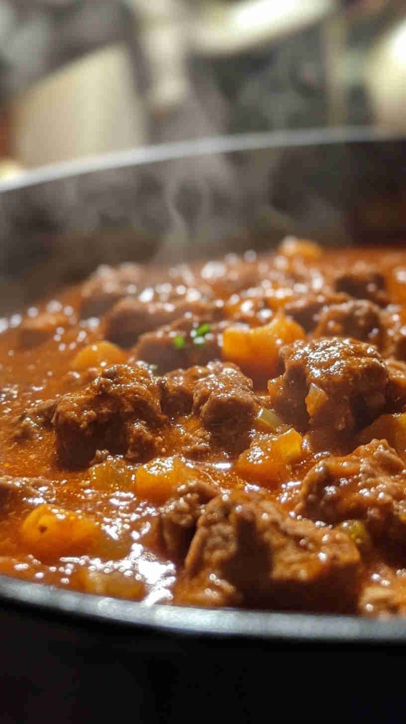 Slow Cooker Goulash with Tender Beef