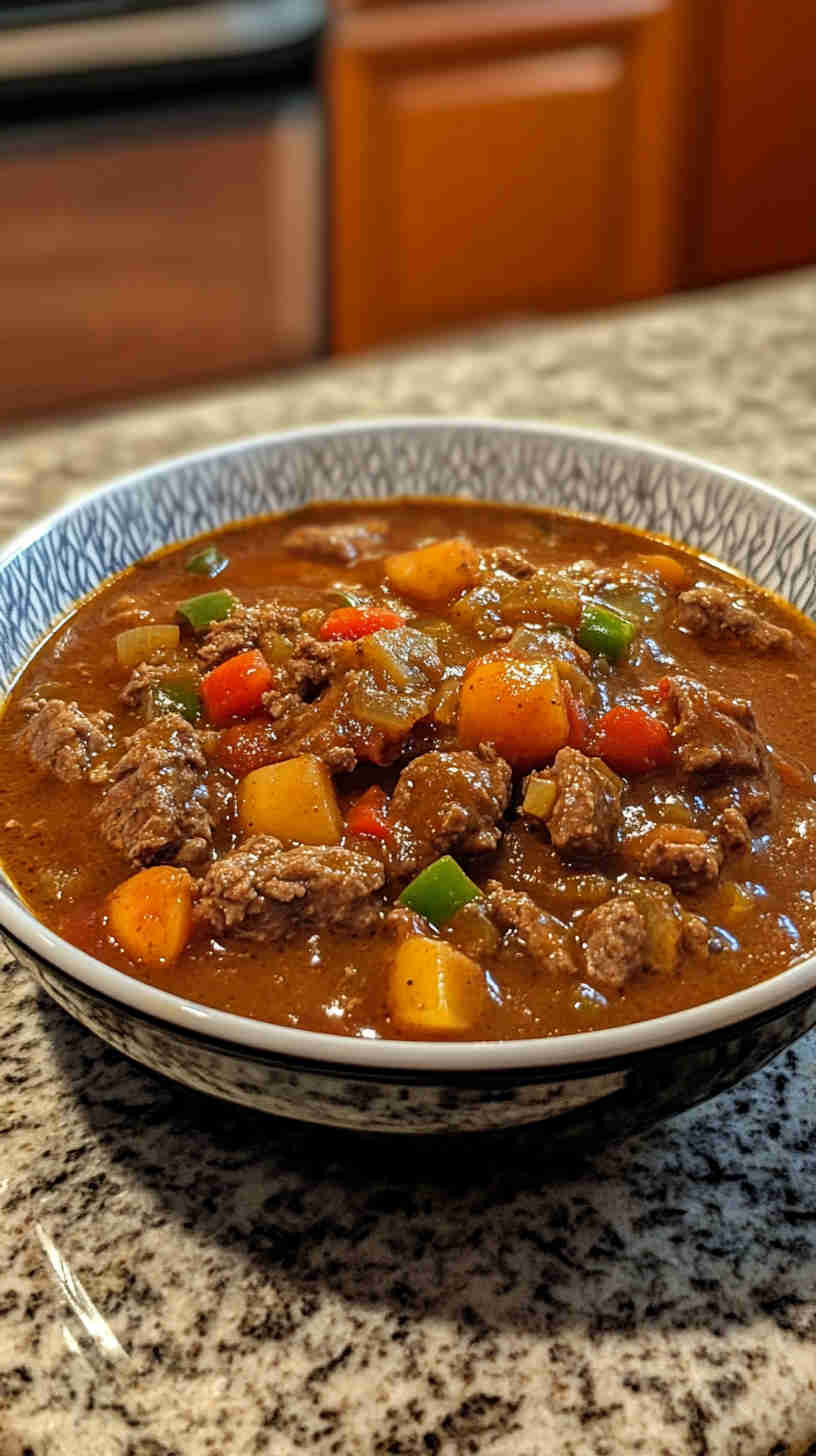Slow Cooker Goulash with Tender Beef