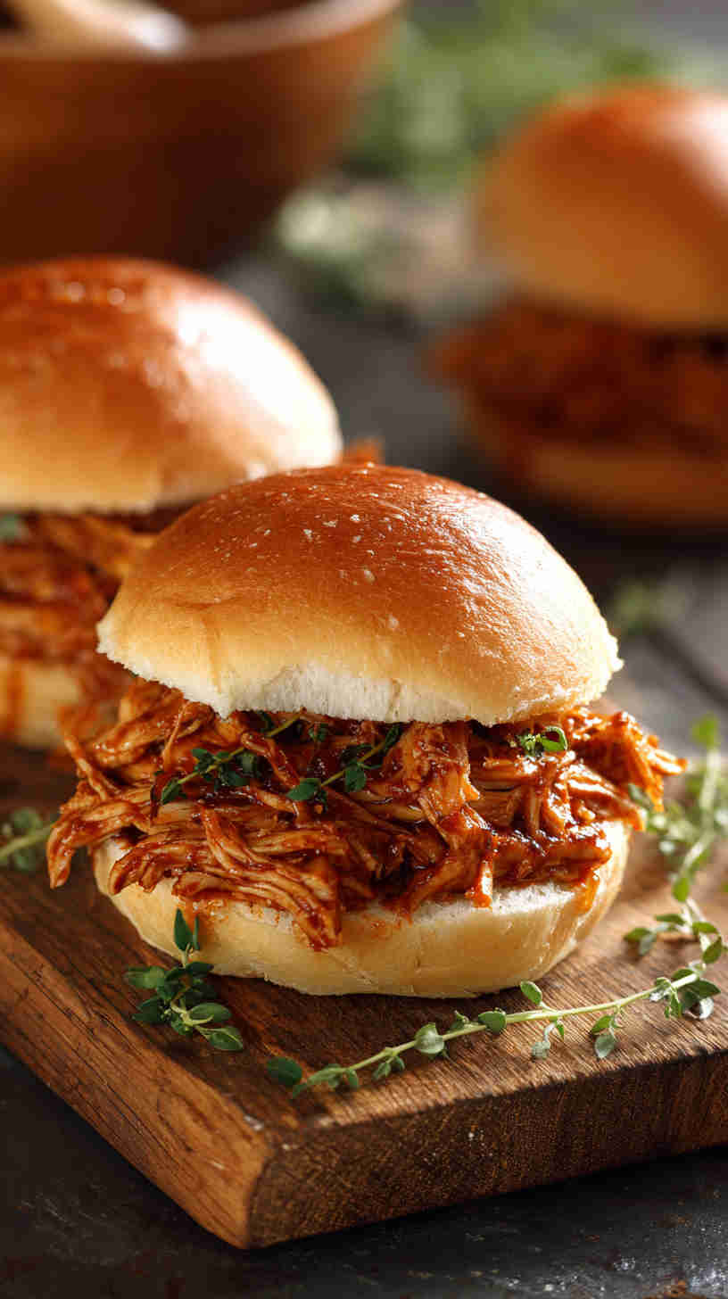 Slow Cooker Honey Garlic Pulled Chicken