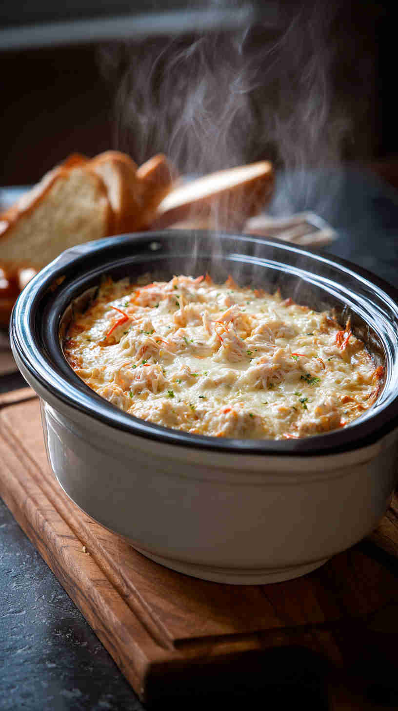 Slow Cooker Hot Crab Dip