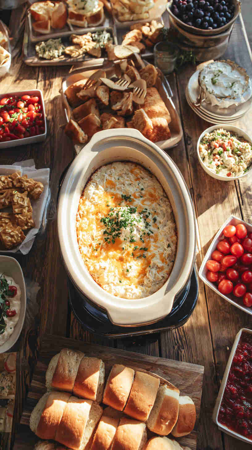 Slow Cooker Hot Crab Dip