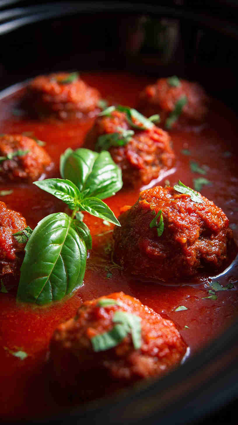 Slow Cooker Italian Meatball Marinara