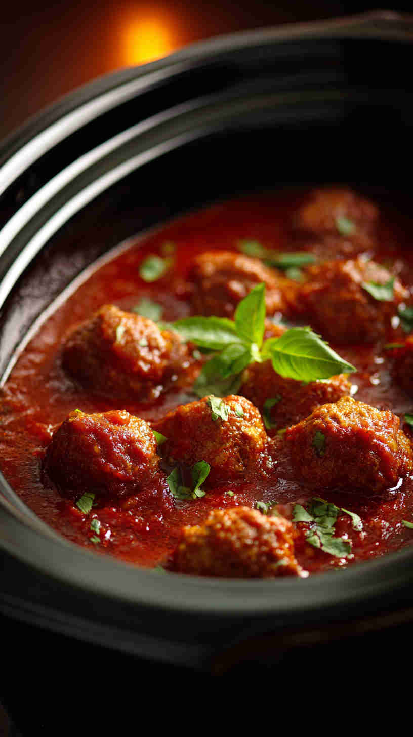 Slow Cooker Italian Meatball Marinara