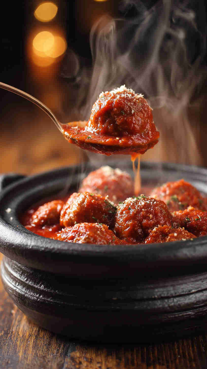 Slow Cooker Italian Meatball Marinara