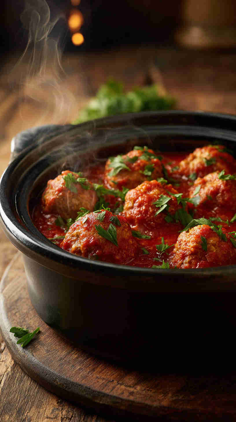 Slow Cooker Italian Meatball Marinara
