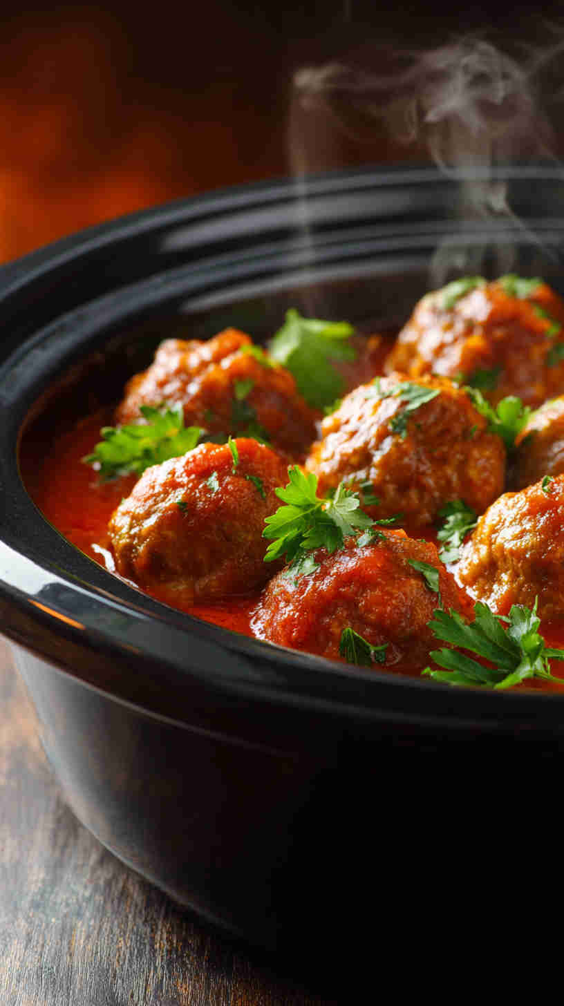 Slow Cooker Italian Meatball Marinara