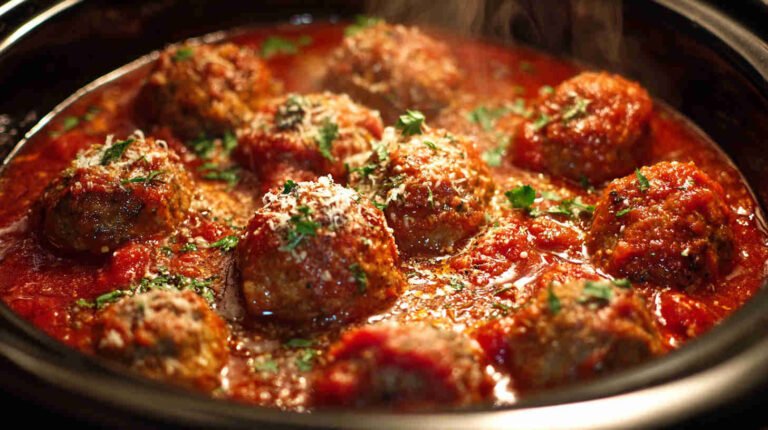 Slow Cooker Italian Meatball Marinara