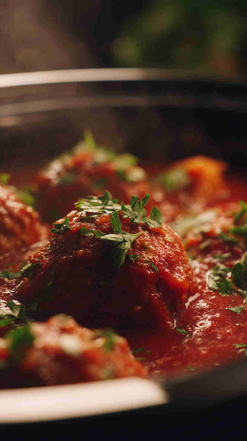 Slow Cooker Italian Meatball Marinara