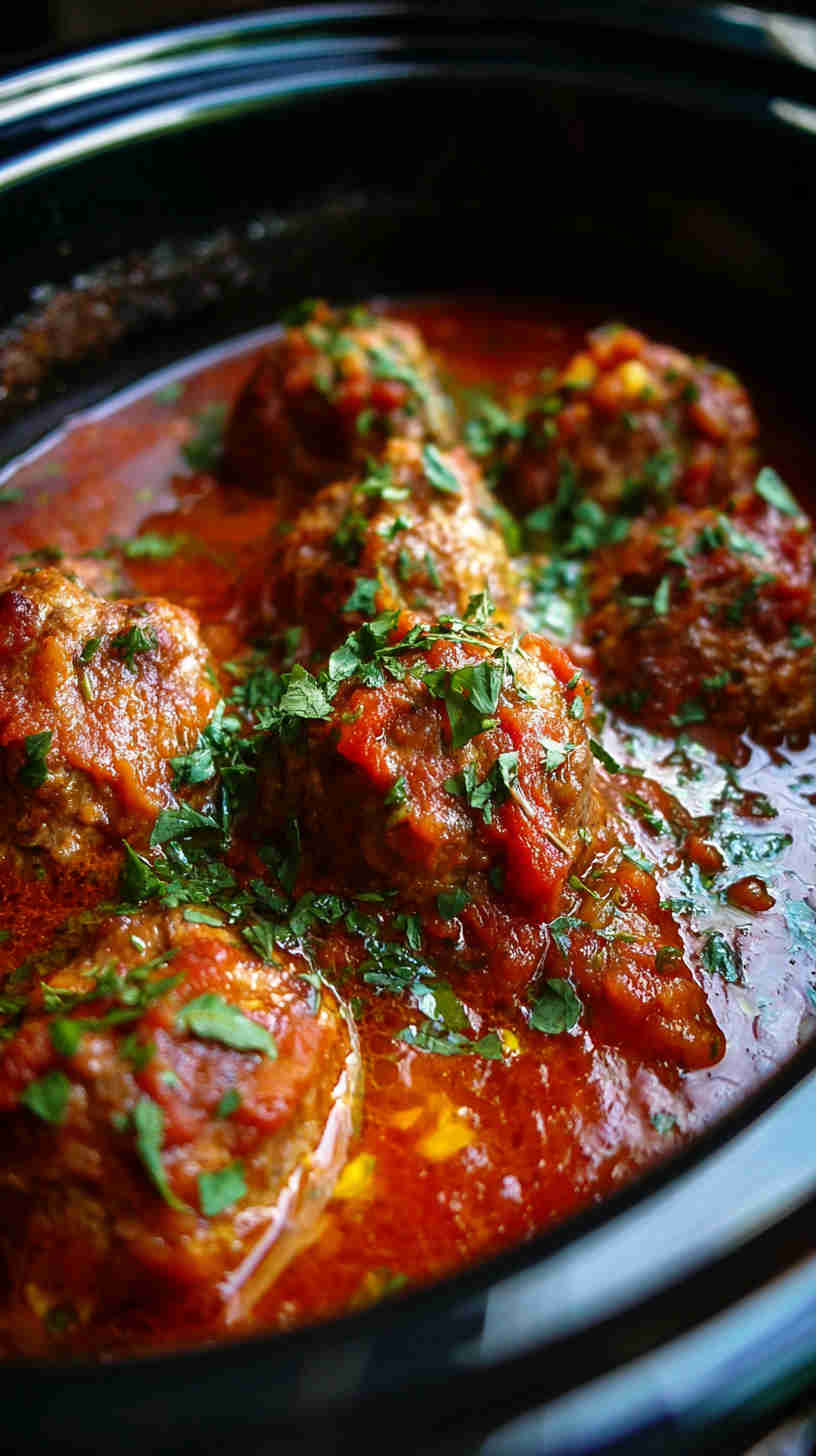 Slow Cooker Italian Meatball Marinara