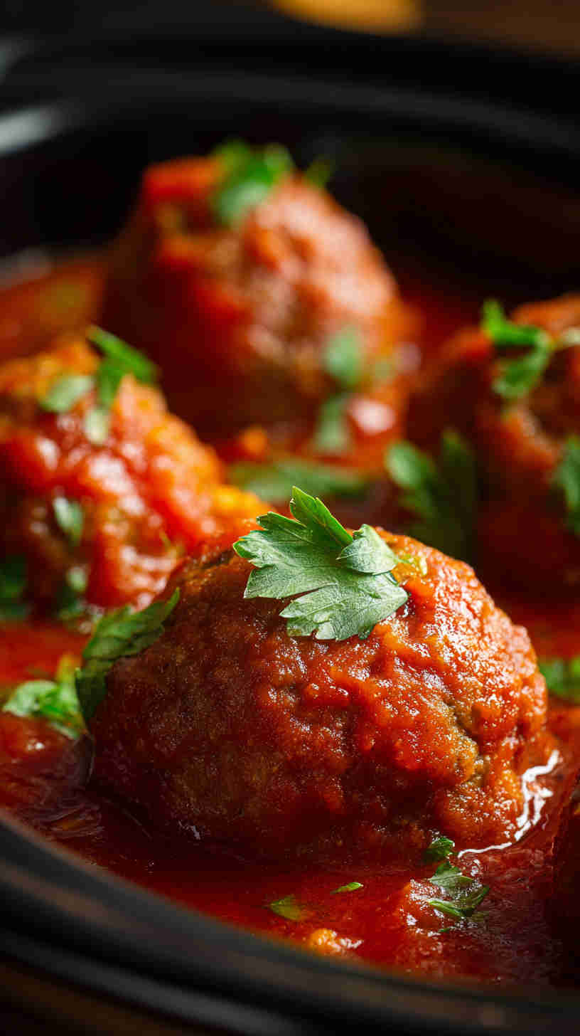 Slow Cooker Italian Meatball Marinara