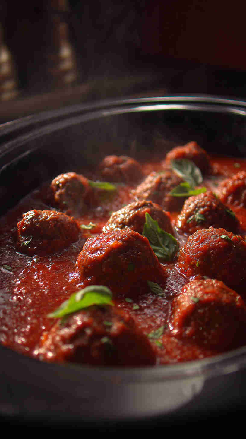 Slow Cooker Italian Meatball Marinara