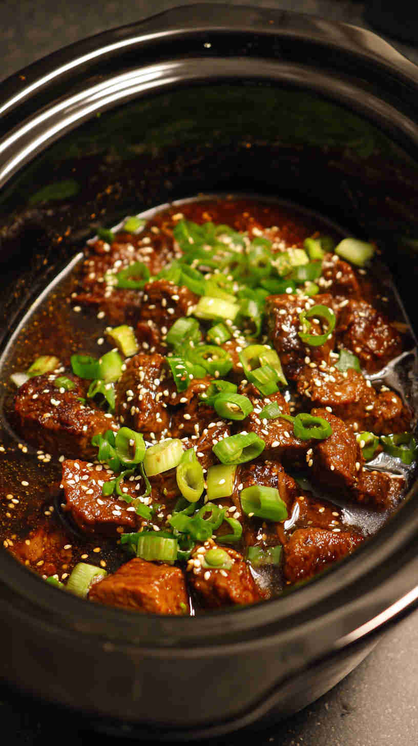 Slow Cooker Korean Beef Taco Filling