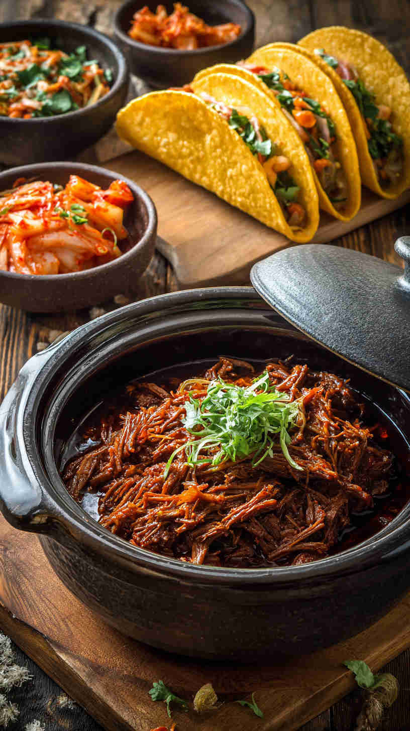 Slow Cooker Korean Beef Taco Filling