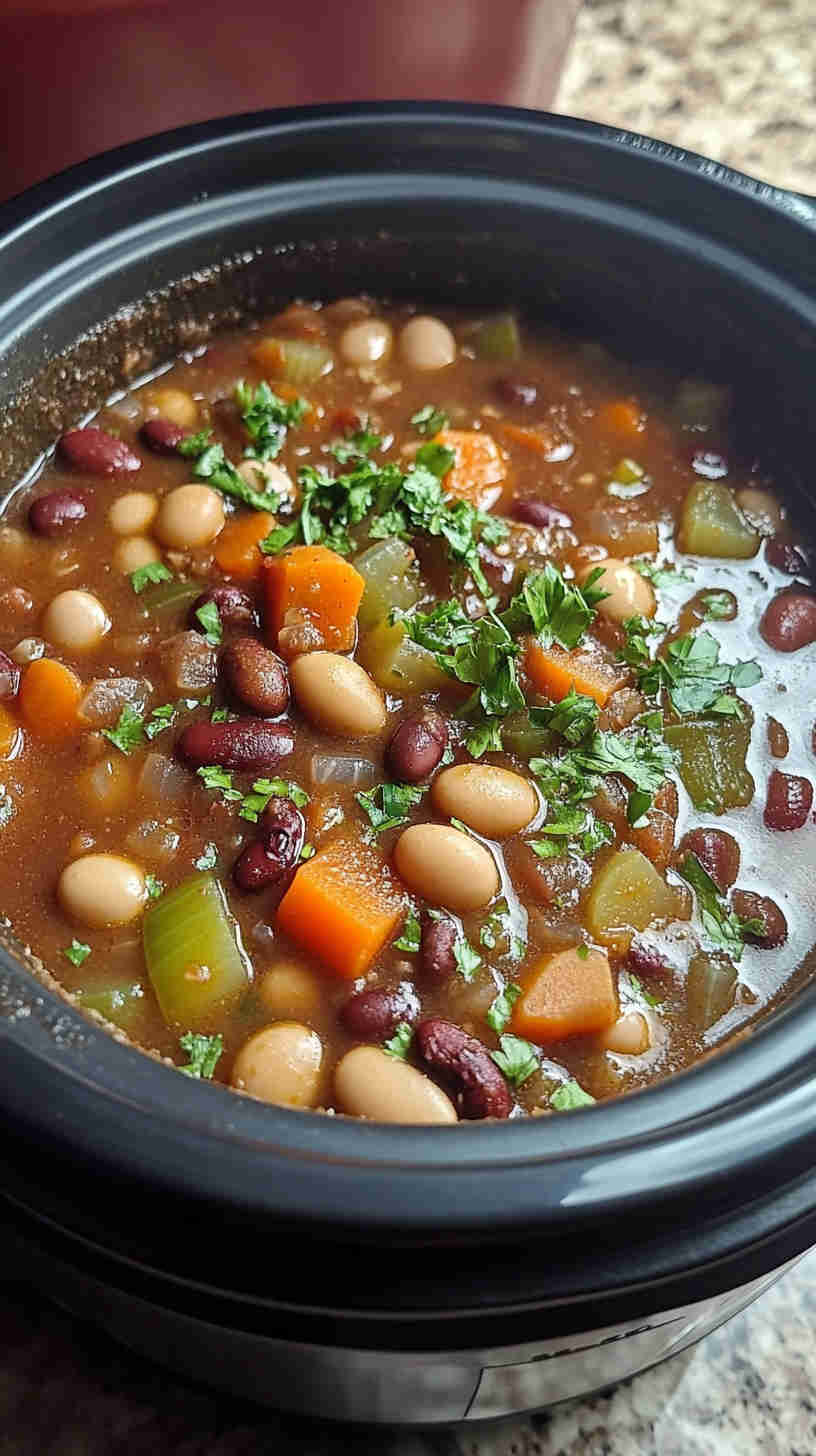 Nutritious 15 Bean Soup for the Crock Pot