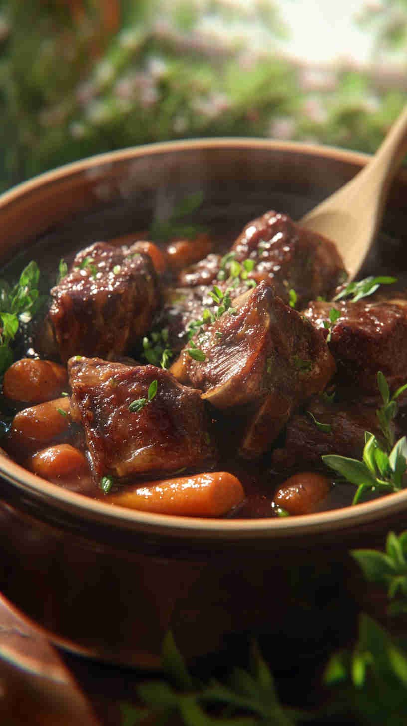 Slow-Braised Short Ribs with Carrots