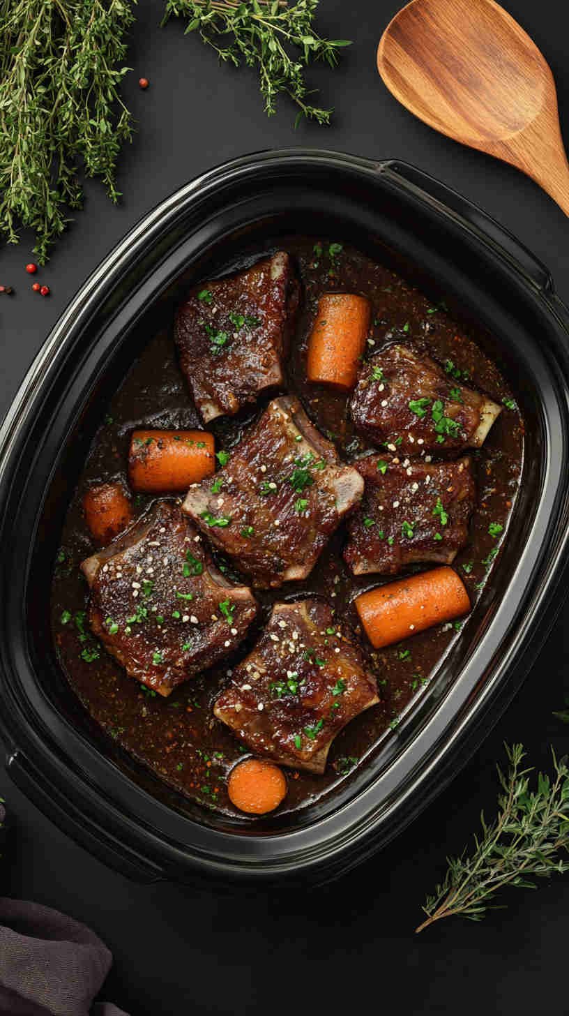 Slow-Braised Short Ribs with Carrots