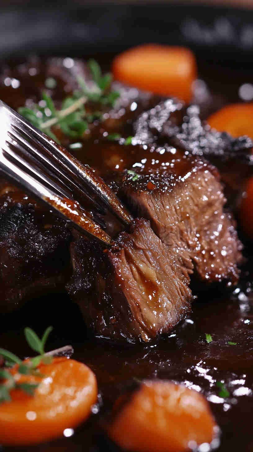 Slow-Braised Short Ribs with Carrots