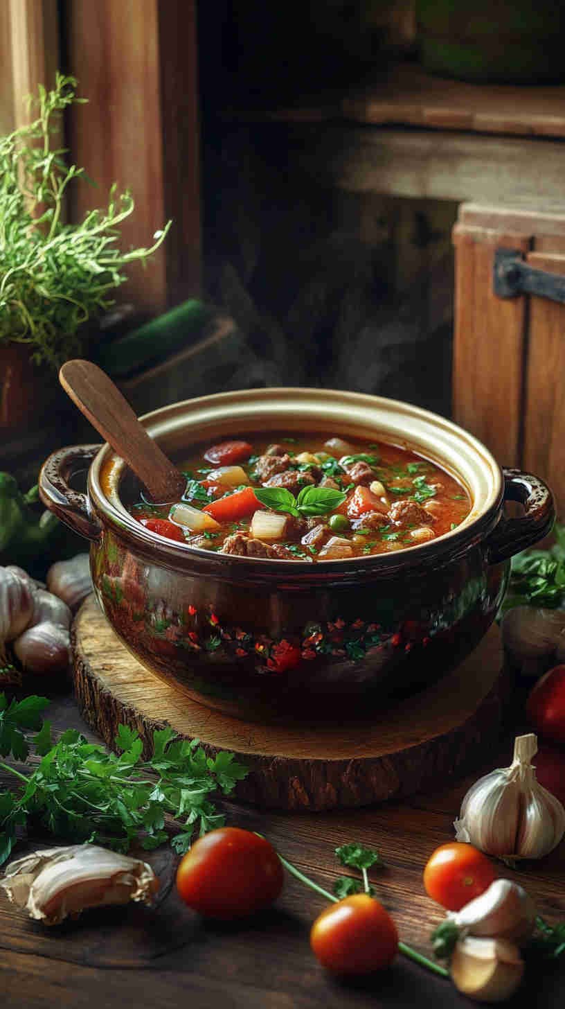 Slow-Cooked Beef Stew with Vegetables