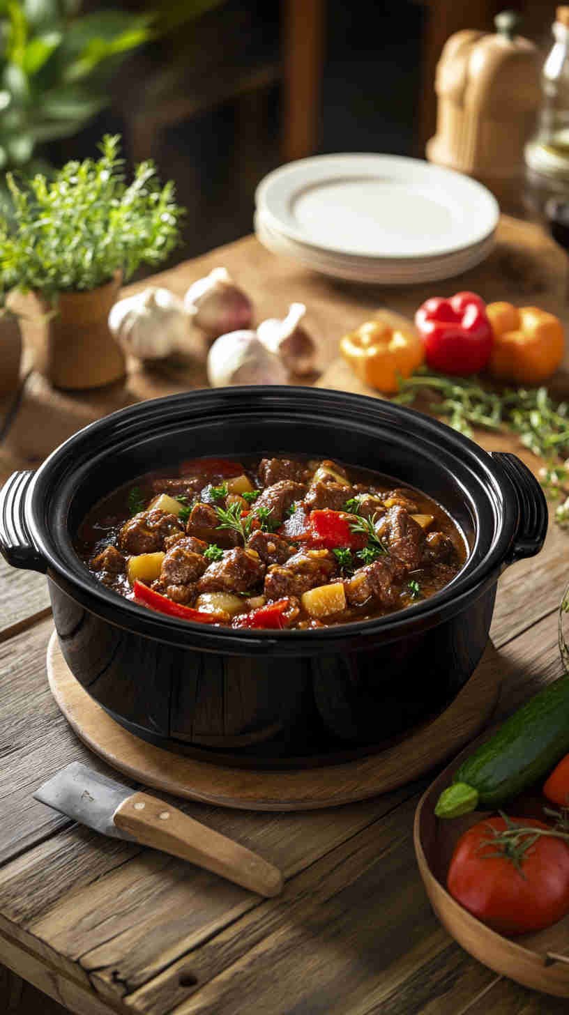 Slow-Cooked Beef Stew with Vegetables