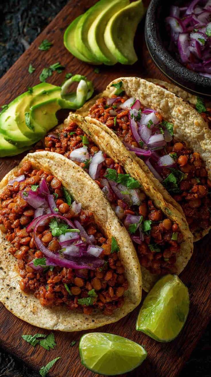 Slow Cooker Lentil & Black Bean Taco Filling